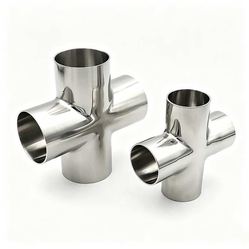 Butt-Weld Fittings SS304/316 Pipe Fittings Sanitary Equal Cross