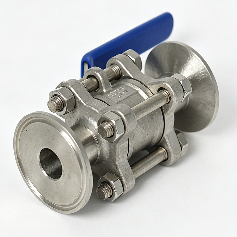Tri-Clamp Three Pieces 1000wog Sanitary Cavity Filled Stainless Steel Sanitary Clamped 3 PCS Ball Valve SS304/SS316