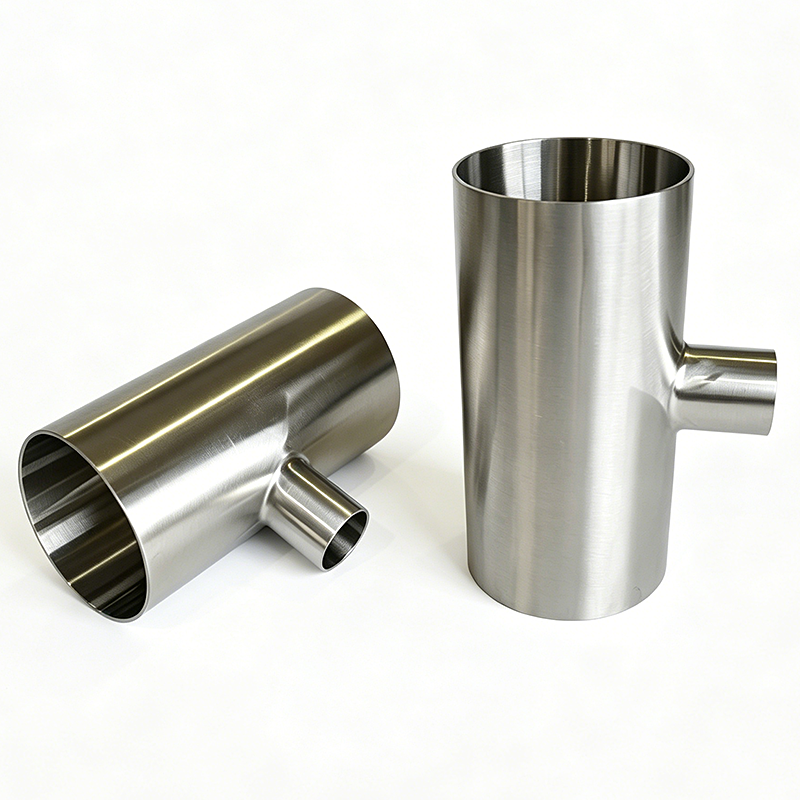 SS304 SS316 Sanitary Long Butt-Weld Reducing Tee 