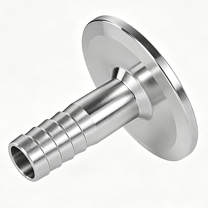 Sanitary Stainless Steel SS304 SS316L Tri Clamp End Cap with Hose Barb Clamp Nipple