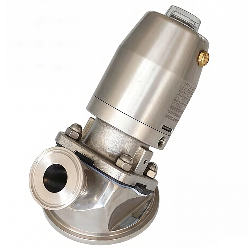 Stainless Steel Pneumatic Tank Bottom Diaphragm Valve, Hygienic Design 316L