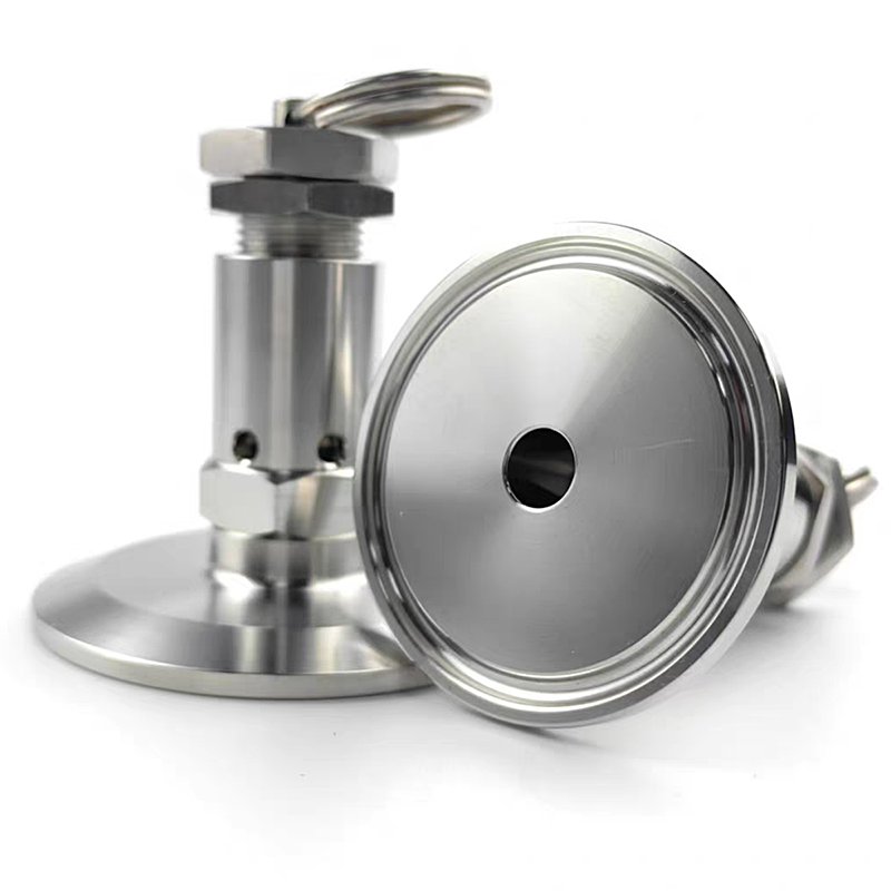 Sanitary Stainless Steel 304 316L Adjustable Air Release Breath Pressure Relief Safety Valve