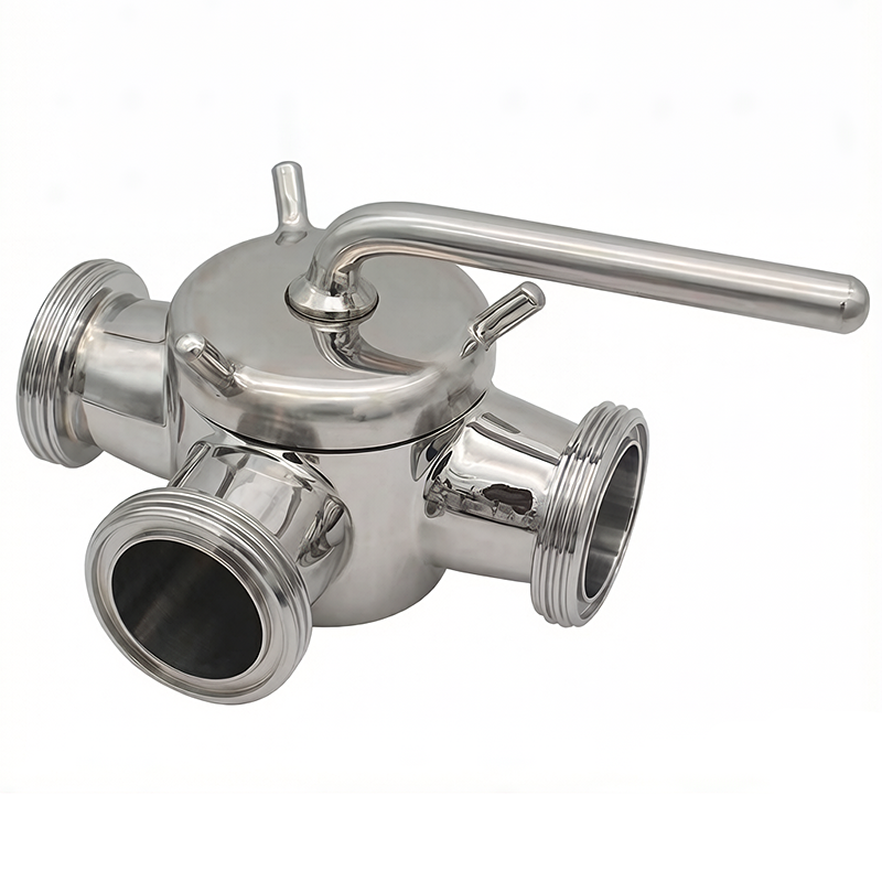 Stainless Steel Sanitary 2 Way 3 Way SMS Union Plug Valve