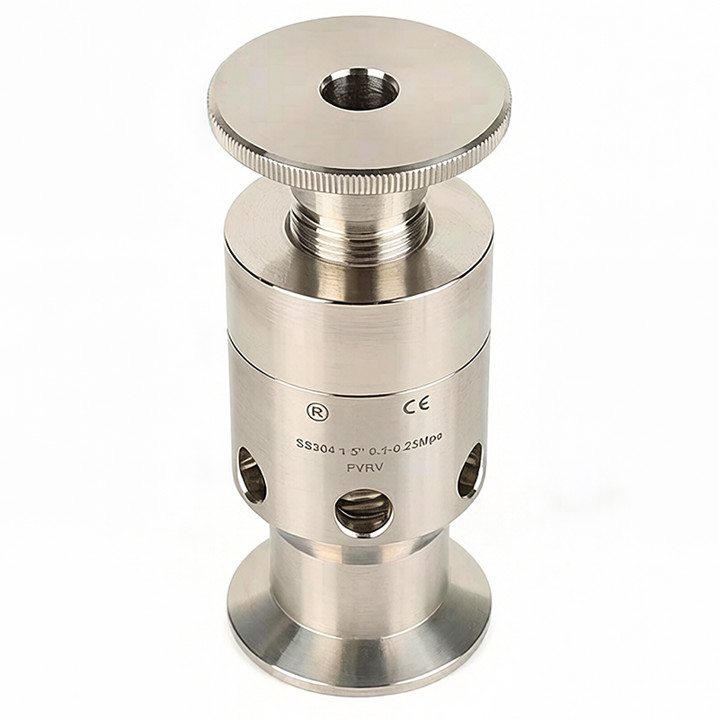 Sanitary Pipeline System Stainless Steel Adjustable Clamp Pressure and Vacuum Release Valve Pressure Vent Valve